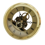Ficha técnica e caractérísticas do produto 103mm / 4.06inch Dial Roman Numeral Assista Inserção De Relógio De Quartzo Com Guarnição Do Ouro