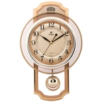 Ficha técnica e caractérísticas do produto 16 Inch silencioso Grande Relógio de parede Gold Recados Dial Relógios 16 tipos de música por hora Chiming Clocks Horloge Murale Klok Duvar Saati