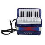 Ficha técnica e caractérísticas do produto 17 Key Professional Mini Acordeão Educacional Instrumento Musical para crianças Adulto Accordion