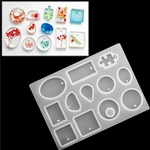 127 pçs / set diy pingente artesanal moldes de fundição de silicone conjunto de ferramentas para artesanato jóias colar pulseira fazendo