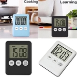 1pc Kitchen Timer Lcd Digital Kitchen Cooking Temporizador De Alarme Contagem Regressiva Acima Relógio