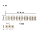 Ficha técnica e caractérísticas do produto 12Posição da barreira de terminais Bloco de tira 3A Parafuso Bloco de conexão Fio Terminal Barreira Strip Terminal Conexão elétrica