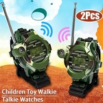 Ficha técnica e caractérísticas do produto 2/4 Pcs Crianças Brinquedos Infantis Presente Jogos Ao Ar Livre Walkie Talkie Meninas Meninos Relógios Interphone Presente De Natal