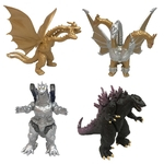 Ficha técnica e caractérísticas do produto 4PCS Machinery Godzilla 3-Headed Golden Dragon Toy Dolls para carro Decoração do quarto