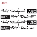 Ficha técnica e caractérísticas do produto 4pcs / set Moda Auto decalques sobre o Desenvolvimento Mundial Corrida WRC Porta de Carro Pega Vinyl Car decalques corpo