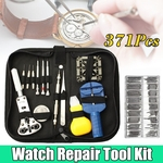 Ficha técnica e caractérísticas do produto 371 Pçs/set Relojoeiro Relógio Reparo Kit Ferramenta Relógio Caso Opener Bar Removedor Primavera Pin +Pulso Alça Ajustar Pin Ferramenta +Relógios Molas + Caso