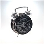 Ficha técnica e caractérísticas do produto 9121-09 Relógio Mesa Purpurina Zebra Prata