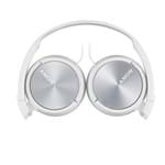 Ficha técnica e caractérísticas do produto Fone de Ouvido Headphone com Microfone Branco MDR-ZX310APWQCE7 - Sony