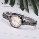 Ficha técnica e caractérísticas do produto A?o Lvpai Women Watch cristal bracelete de diamantes inoxid¨¢vel de pulso de quartzo F