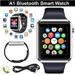 Ficha técnica e caractérísticas do produto A1 Smartwatch Relógio Android, Notificações Whatsapp, Bluetooth, Camera - Preto - Smart Watch