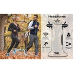 Ficha técnica e caractérísticas do produto ACEKOOL magnético sem fio Bluetooth 4.1 Fones de ouvido Microfone embutido com cancelamento de ruído Resistente à água Sports Earphones seguro Fit for Sports Corredor da ginástica