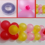Ficha técnica e caractérísticas do produto Acessórios balão ferramenta de fixação balão de plástico cadeia de 20m de balão para Brithday balão casamento ferramenta fixo 5m / lot de alta qualidade