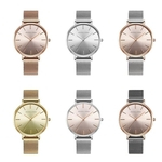 Ficha técnica e caractérísticas do produto Aço Inoxidável Ladies Relógios Feminino Quartz Assista Mulheres Casual Strap Watch