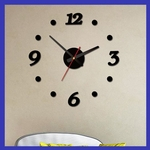 Ficha técnica e caractérísticas do produto Acrílico Relógio de parede relógio digital Dot Clock simples relógio DIY moda