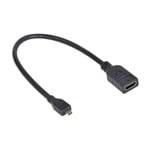 Ficha técnica e caractérísticas do produto Adaptador Micro HDMI X HDMI Fêmea 30cm AMCHF-30 - Vinik