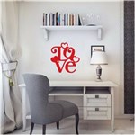 Ficha técnica e caractérísticas do produto Adesivo Decorativo de Parede - Romantico - Love 3 - Preto