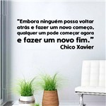 Ficha técnica e caractérísticas do produto Adesivo de Parede Frase Chico Xavier