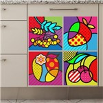 Ficha técnica e caractérísticas do produto Adesivo de Parede - Frutas Pop Art - 202dv