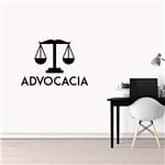 Ficha técnica e caractérísticas do produto Adesivo de Parede Logo Advocacia Preto