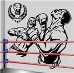 Ficha técnica e caractérísticas do produto Adesivo de Parede Lutadores de Boxe