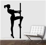 Ficha técnica e caractérísticas do produto Adesivo de Parede Mulher Pole Dance