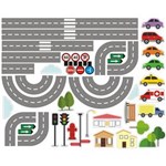 Ficha técnica e caractérísticas do produto Adesivo Decorativo de Parede Cidade Pista e Carros