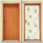 Ficha técnica e caractérísticas do produto Adesivo Decorativo de Porta - Corujas - Infantil - 150cnpt