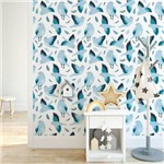 Ficha técnica e caractérísticas do produto Adesivo Papel de Parede Decoração Infantil Pássaros Azul