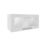 Aéreo 700X330 1 Pta Vidro Branco Genialflex Móveis