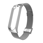 Ficha técnica e caractérísticas do produto Amyove Alça de pulso Buckle relógio inteligente de substituição pulseira de aço inoxidável para Xiaomi Mi Banda 4 Watch Band