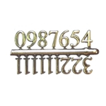 Algarismo e Números Arábico 1,1cm Pequeno Ouro - Uniart