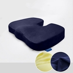 Ficha técnica e caractérísticas do produto Algod?o azul marinho L Mem¨®ria Anti Hemorrhoid Memory Foam Home Office Chair Car Almofada