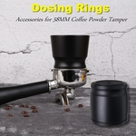 Ficha técnica e caractérísticas do produto Alimentador de pó de anel de dosagem de alumínio preto para fabricação de ferramentas de cozinha de adulteração de café
