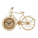 Ficha técnica e caractérísticas do produto Aluguer de ouro forma silenciosa criativo relógio relógios de mesa decorativos vintage Home