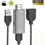 Ficha técnica e caractérísticas do produto Android para cabo HDMI HD tela de projeção para Iphone Android Celular TV ApowerMirror Converter