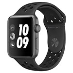 Ficha técnica e caractérísticas do produto Apple Watch Nike+, 42 Mm, Alumínio Cinza Espacial, Pulseira Esportiva Nike Preto e Fecho Clássico - Mtf42bz/a