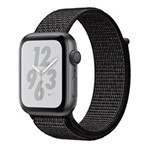 Apple Watch Nike+, 44 Mm, Alumínio Cinza Espacial, Pulseira Esportiva Nike Loop Preta e Fecho Ajustá