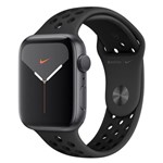 Ficha técnica e caractérísticas do produto Apple Watch Nike+5 GPS, 44 Mm, Alumínio Cinza Esp, Esport Nike Preto/Cinza-carvão e Fecho Clássico