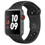 Ficha técnica e caractérísticas do produto Apple Watch Nike+ Cellular, 42 Mm, Alumínio Cinza Espacial, Pulseira Esportiva Nike Preto e Fecho Clássico - Mth42bz/a