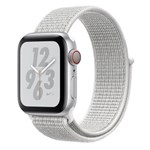 Ficha técnica e caractérísticas do produto Apple Watch Nike+ Series 4, Cellular + GPS, 44 Mm, Alumínio Prata, Pulseira Esportiva Nike Loop Prata