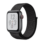Apple Watch Nike+ Series 4 (GPS + Cellular) - 40mm - Caixa cinza-espacial de alumínio com pulseira esportiva Loop Nike
