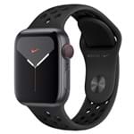 Ficha técnica e caractérísticas do produto Apple Watch Nike+ Series 5 Cellular + Gps, 40 Mm, Alumínio Cinza Espacial, Esportiva Nike Preto / Cinza-Carvão e Fecho Clássico - Mx3d2bz/A