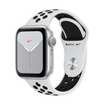 Ficha técnica e caractérísticas do produto Apple Watch Nike Series 5 (GPS) - 40mm - Caixa Prateada de Alumínio com Pulseira Esportiva Nike