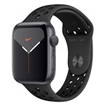 Ficha técnica e caractérísticas do produto Apple Watch Nike+ Series 5 Gps, 44 Mm, Alumínio Cinza Espacial, Esportiva Nike Preto/Cinza-carvão e Fecho Clássico - Mx3w2bz/a