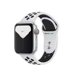 Ficha técnica e caractérísticas do produto Apple Watch Nike Series 5 (GPS + Cellular) - 40mm - Caixa prateada de alumínio com pulseira esportiva Nike Platina/Preta