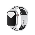 Apple Watch Nike Series 5 GPS + Cellular 40mm - Caixa Prateada de Alumínio com Pulseira Esportiva Nike