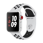Apple Watch Nike+ Series 3 (Gps + Cellular) de Alumínio com Pulseira Loop Esportiva Nike - 42 Mm - Preto e Branco