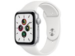 Ficha técnica e caractérísticas do produto Apple Watch SE 44mm Prateada GPS + Cellular - Pulseira Esportiva Branca