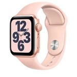 Apple Watch SE Dourado com Pulseira Esportiva Areia Rosa, 40 Mm, Bluetooth e 32 GB - MYDN2BE/A