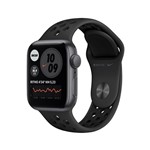 Apple Watch SE (GPS) 40mm Caixa Cinza-espacial de Alumínio com Pulseira Esportiva Nike Cinza-carvão/preta